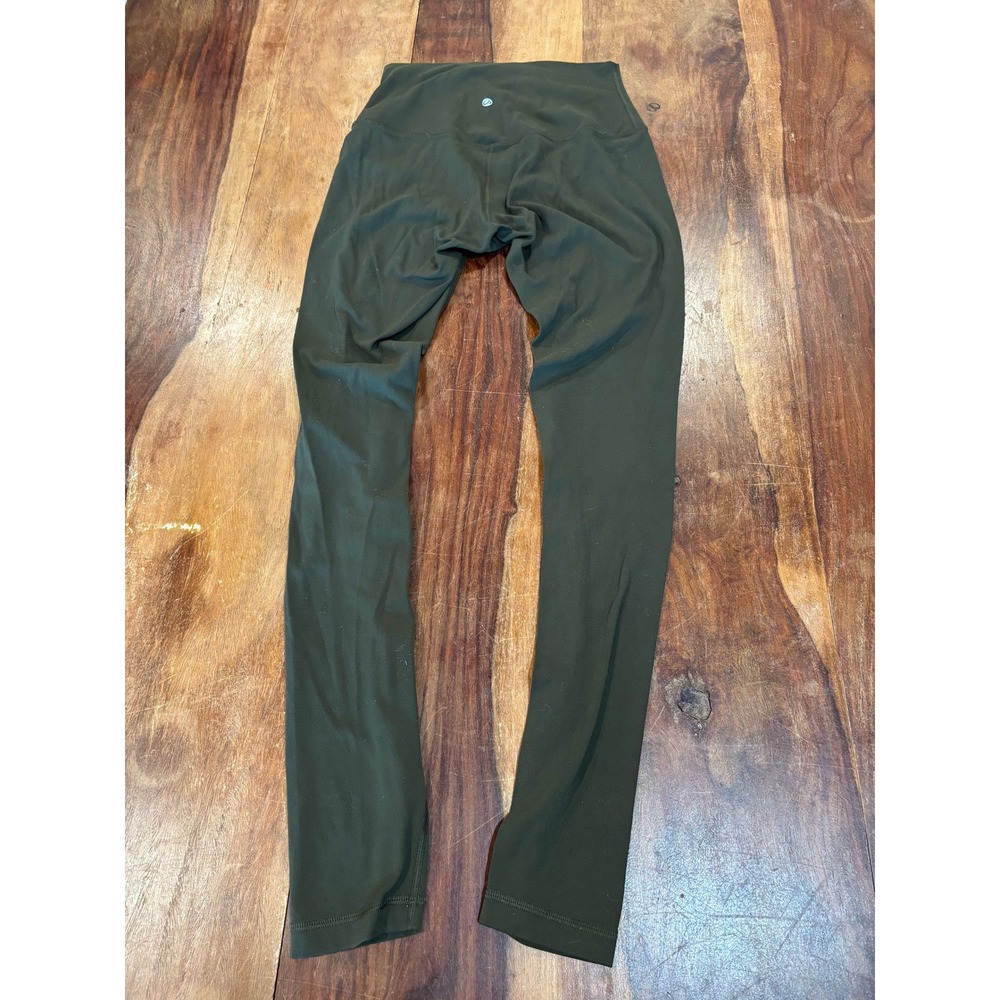 CRZ YOGA Womens Butterluxe High Waisted Leggings Dark Olive Green 7/8 Length 25"
